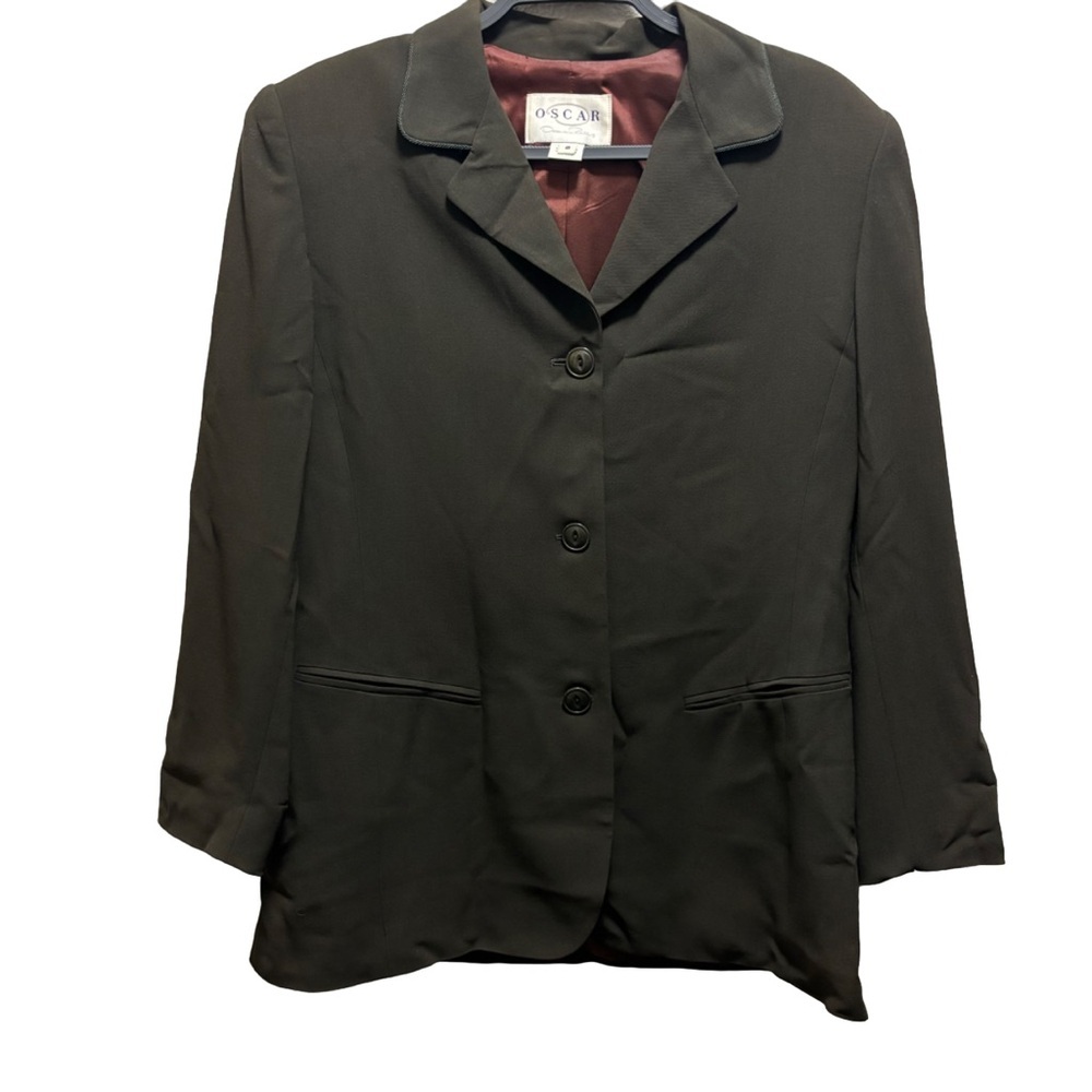 Vintage Oscar De La Renta Womens Blazer Size 8